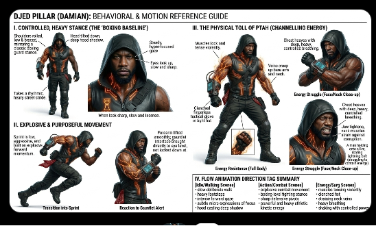 Djed Pillar Motion Reference Guide